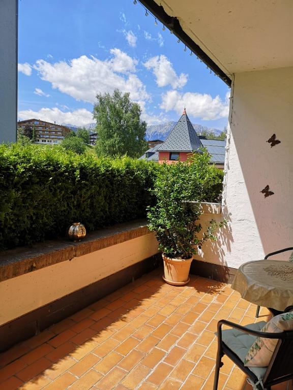 Balkón alebo terasa v ubytovaní Apartments Olympiastraße