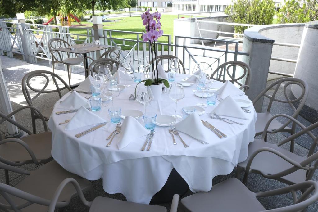 Restaurace v ubytování Boutique Hôtel de l'Ecu Vaudois