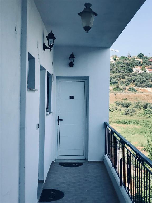 Balkón nebo terasa v ubytování akrata siesta