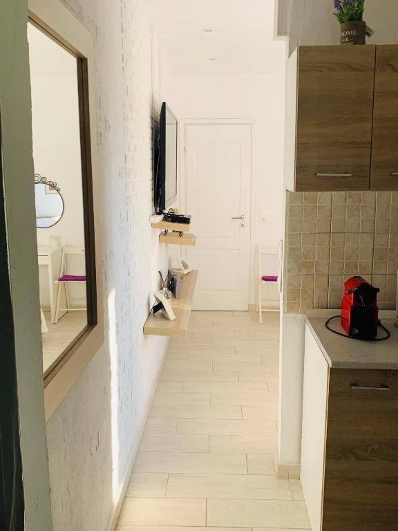 Kuchyň nebo kuchyňský kout v ubytování La casa di mare