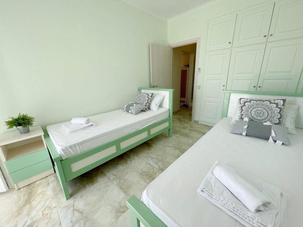 Postel nebo postele na pokoji v ubytování Magic Fourka Apartment