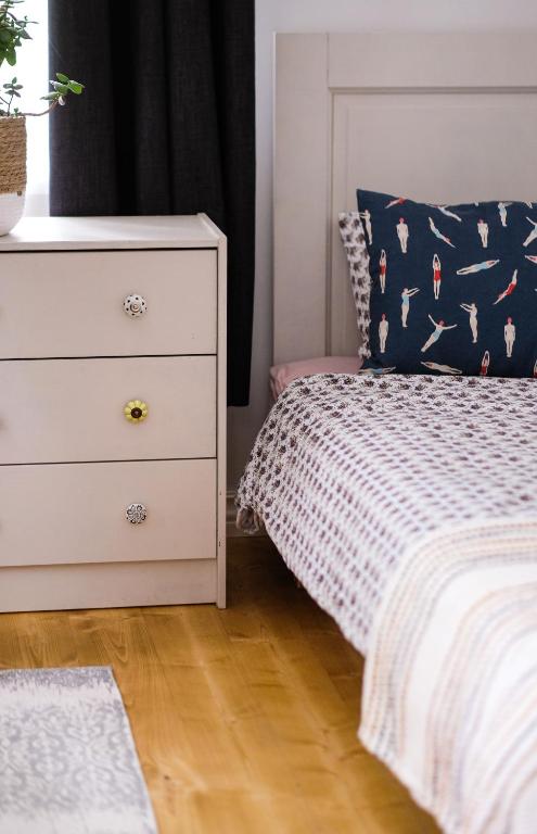 Postel nebo postele na pokoji v ubytování Spacious Supeluse Apartment