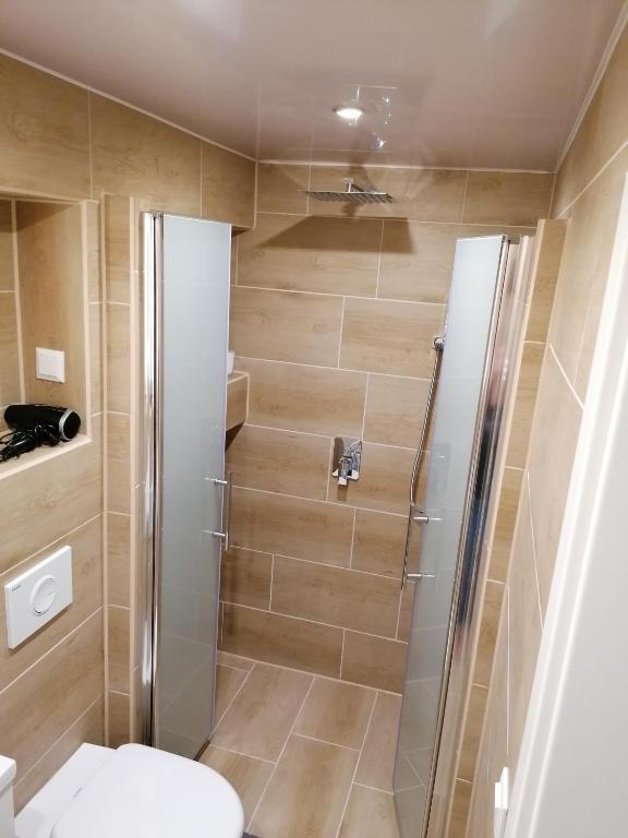 Koupelna v ubytování Klein Haus 12A