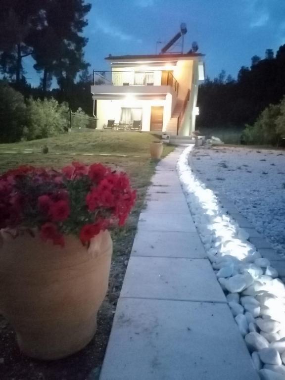 Zahrada ubytování EPavli Xenia Pefkochori-Paliouri 30m