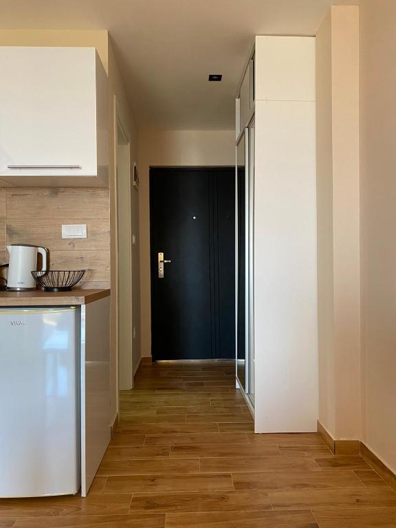 Kuchyň nebo kuchyňský kout v ubytování Apartman Joja2