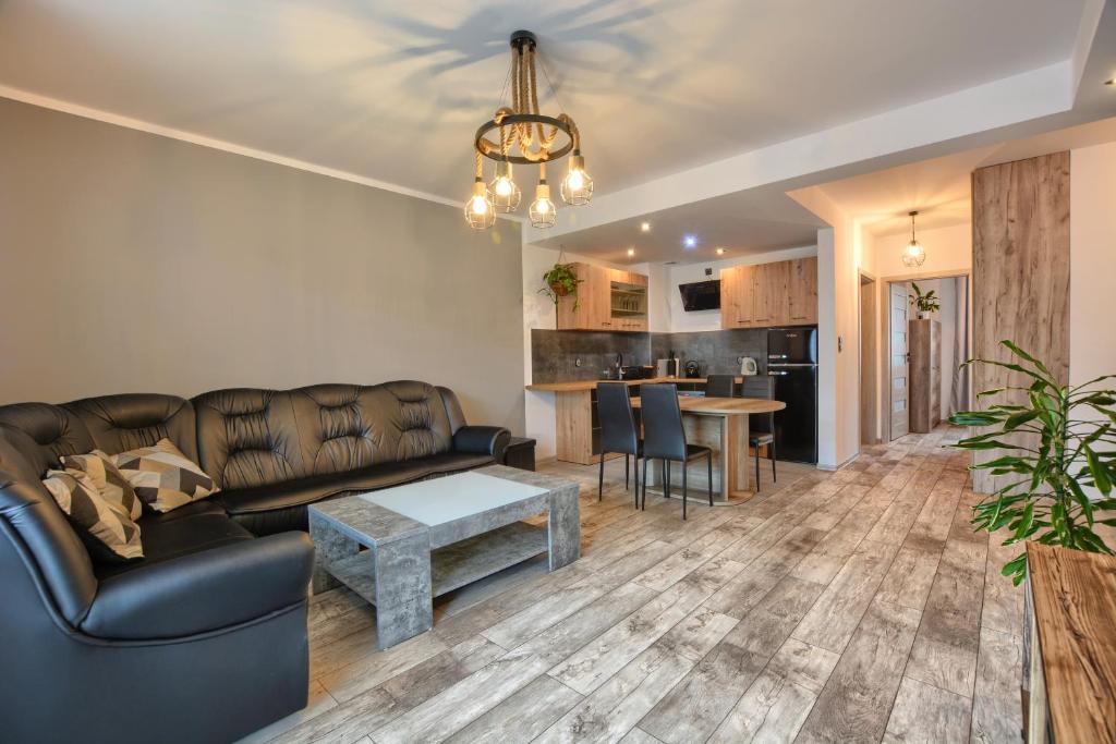 Η κουζίνα ή μικρή κουζίνα στο Apartament Dark