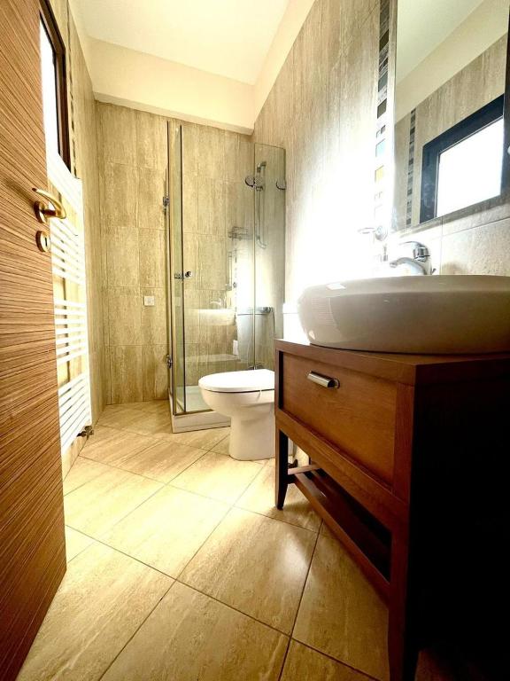 Koupelna v ubytování Irinas country home!