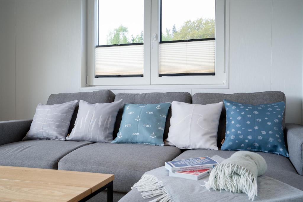 Posezení v ubytování Ferienhaus "TO HUUS" mit kostenfreier Saunanutzung