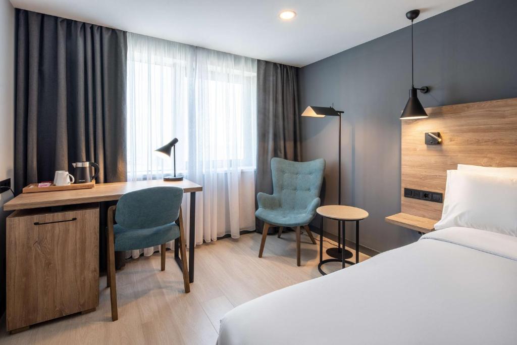 Postel nebo postele na pokoji v ubytování Radisson Hotel Baku