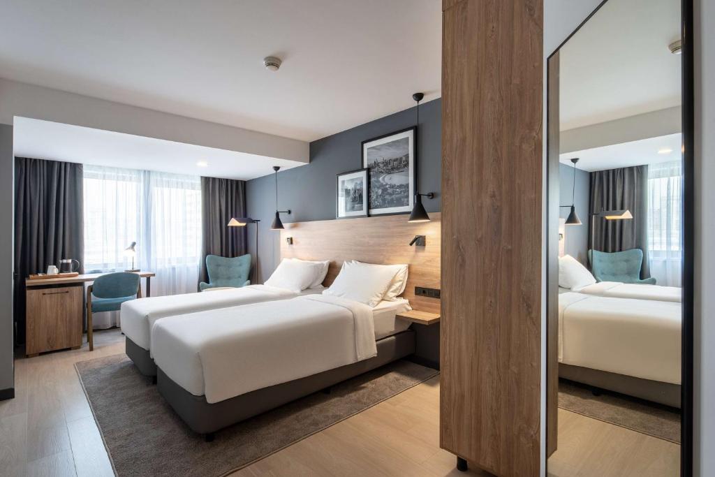 Postel nebo postele na pokoji v ubytování Radisson Hotel Baku