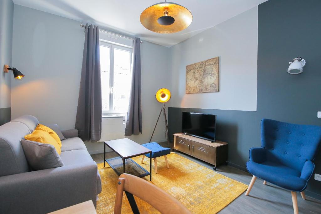 Posedenie v ubytovaní L'Eléphant, T2 hypercentre chic et cosy, Wifi par SOVALFI