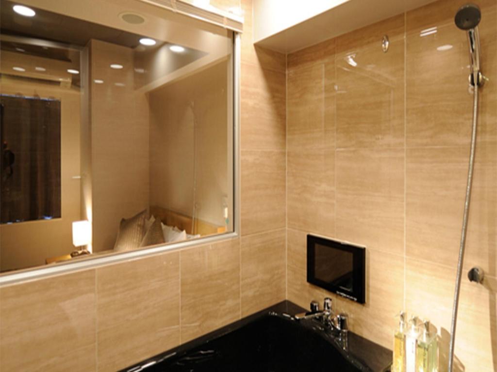 Koupelna v ubytování Roppongi Hotel S