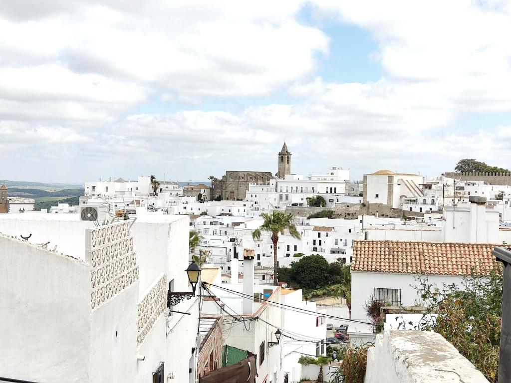 Nespecifikovaný výhled na destinaci Vejer de la Frontera nebo výhled na město při pohledu z apartmánu