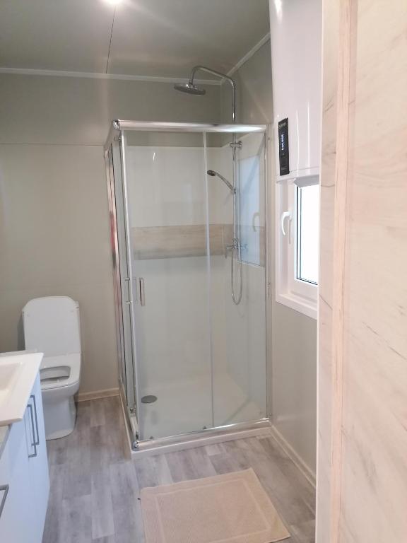 Koupelna v ubytování GF Mobilehomes Kroatien