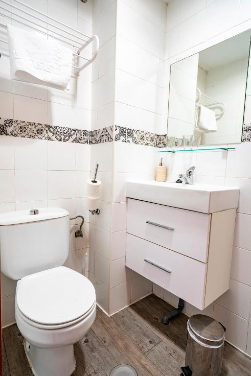 Koupelna v ubytování Hostal Plaza de Italia