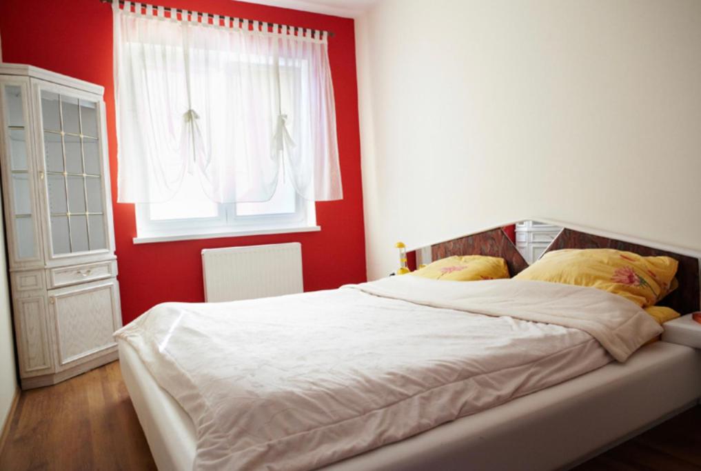 Postel nebo postele na pokoji v ubytování Dom na Wzgórzu