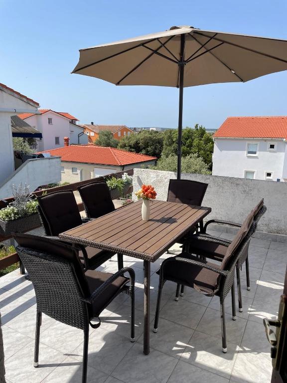 Balkón nebo terasa v ubytování Apartman MAR