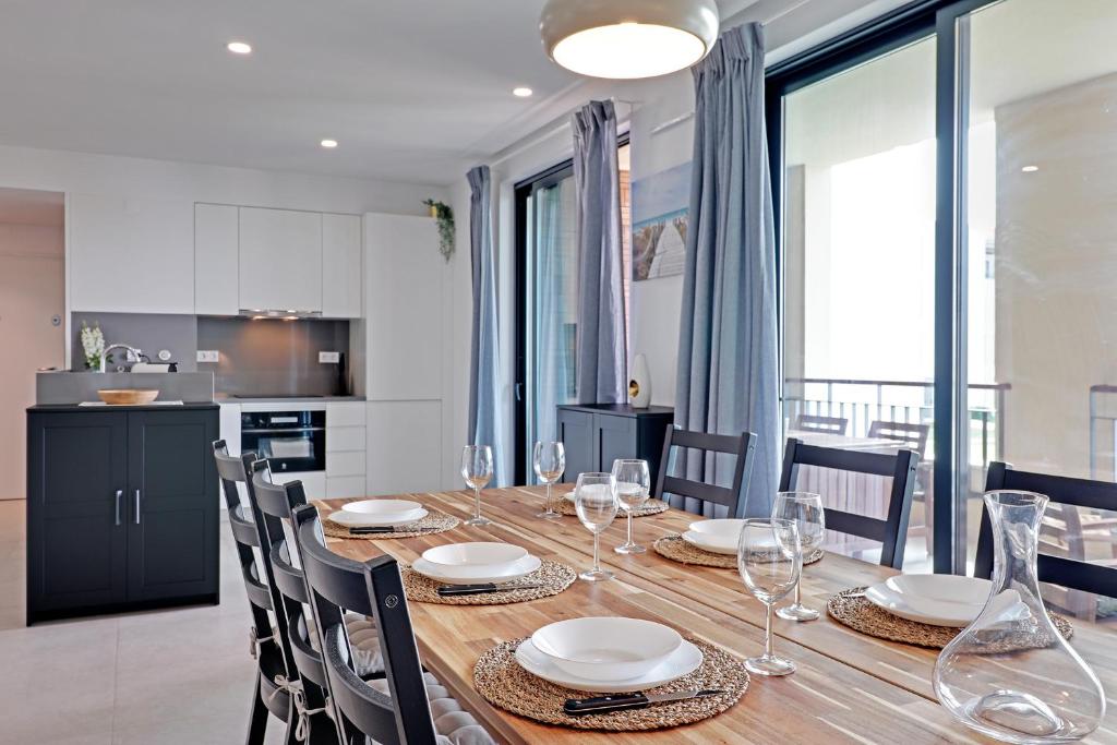Kuchyň nebo kuchyňský kout v ubytování Andiamo Apartment