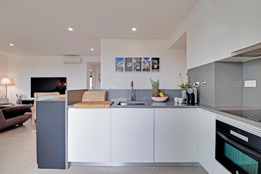 Kuchyň nebo kuchyňský kout v ubytování Andiamo Apartment