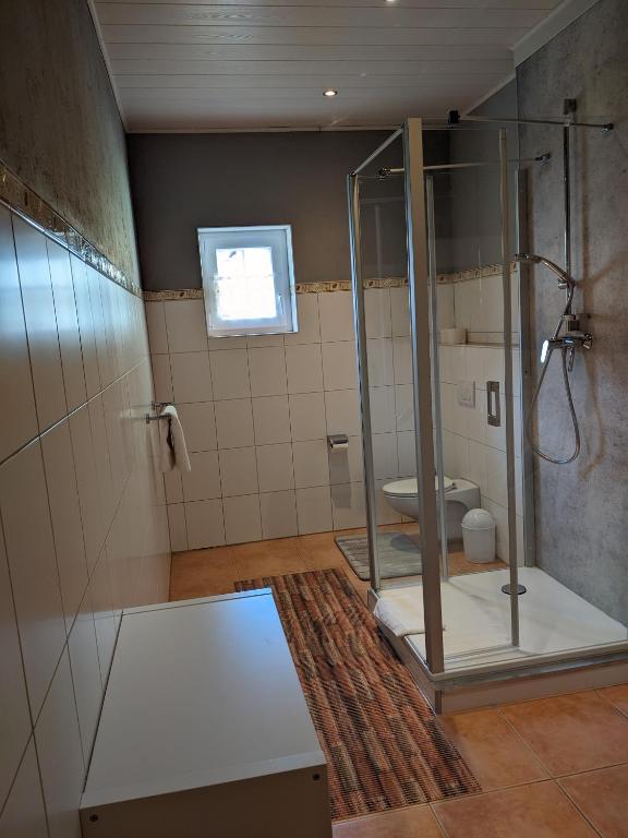 Koupelna v ubytování Ferienwohnungen Dehn