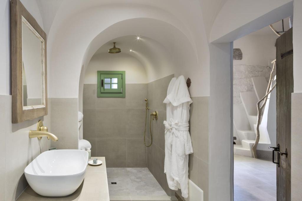 Koupelna v ubytování Gallicantu Stazzo Retreat