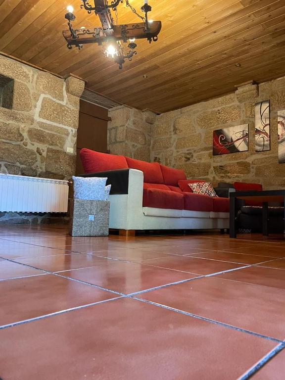 Posezení v ubytování La Torre Mondariz