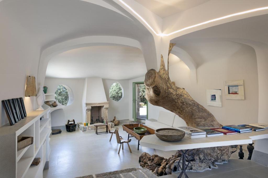 Posezení v ubytování Gallicantu Stazzo Retreat
