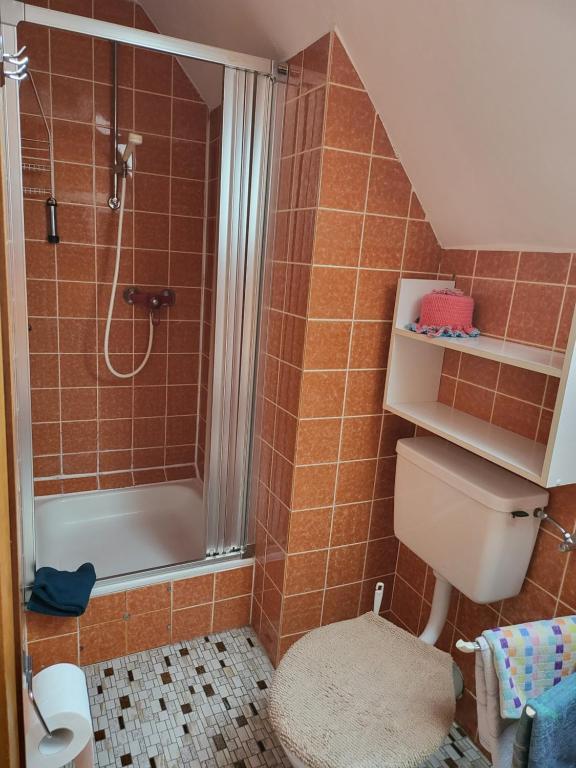Koupelna v ubytování Hotel Zur Schanze
