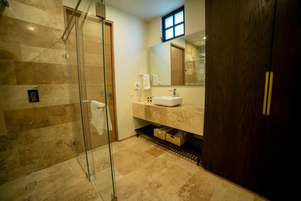 Koupelna v ubytování Hotel Dex Tlaquepaque