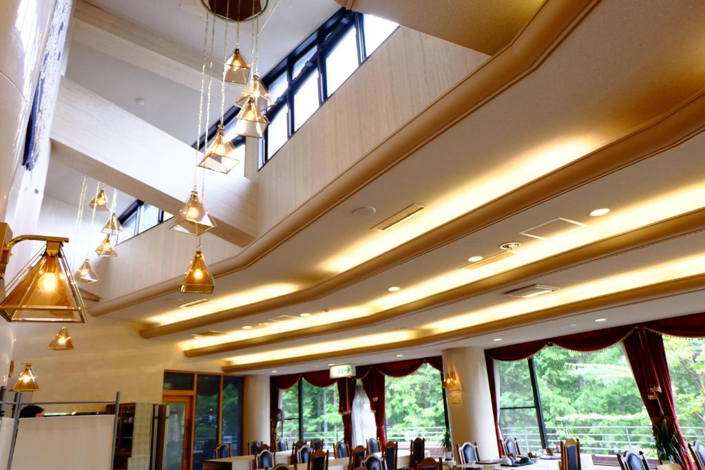 Restaurace v ubytování Lake Yamanakako Shuzansou
