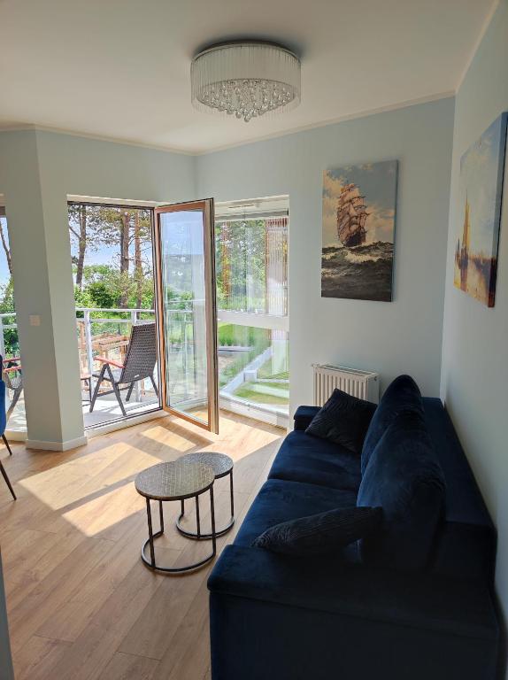 Posedenie v ubytovaní APARTAMENT BALTICHOFF PREMIUM with Sea View, Basen, Spa, Gym, Sauna, hala sportowa z kortem tenisowym