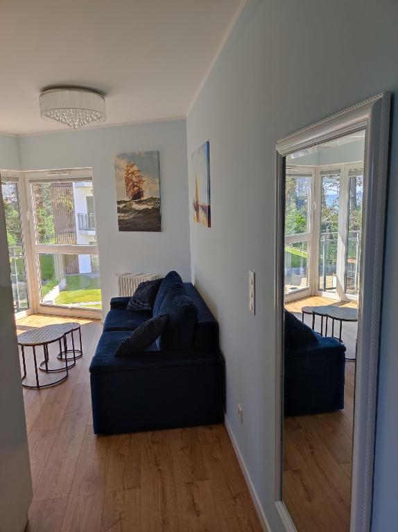 Posedenie v ubytovaní APARTAMENT BALTICHOFF PREMIUM with Sea View, Basen, Spa, Gym, Sauna, hala sportowa z kortem tenisowym