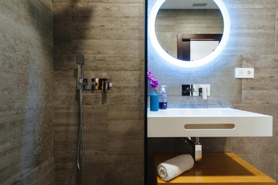 Kúpeľňa v ubytovaní Acogedor Apartamento José Laguillo.