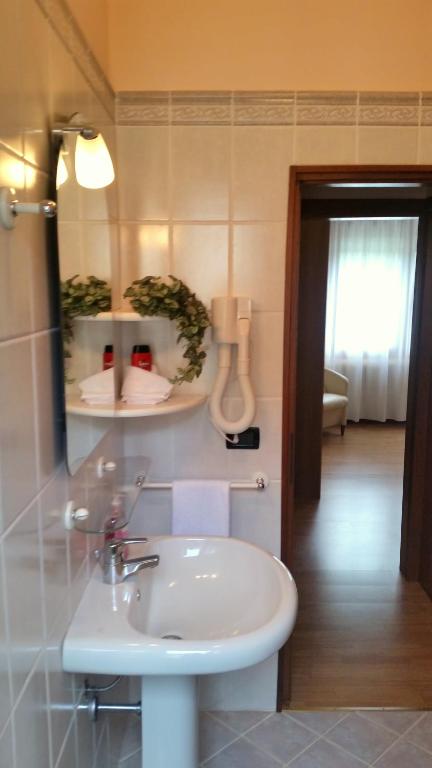 Koupelna v ubytování B&B La Palanca