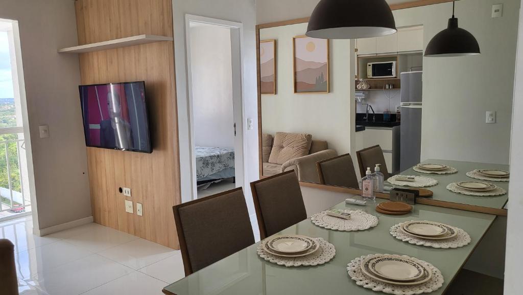 Kuchyň nebo kuchyňský kout v ubytování APARTAMENTO CONFORTÁVEL A 900 MTS DA PRAIA DO ARAÇAGY