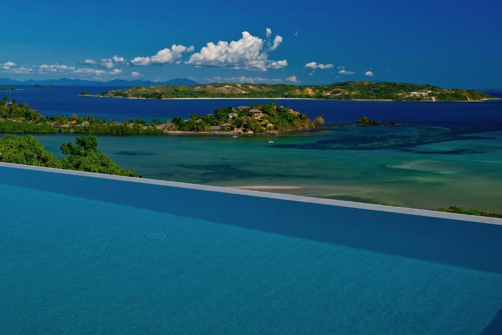 an aerial view of an island in the water at VILLA DOMINGO - Incroyable vue panoramique in Andilana