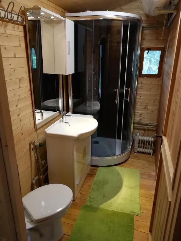 Koupelna v ubytování Chata Sport Vysočina
