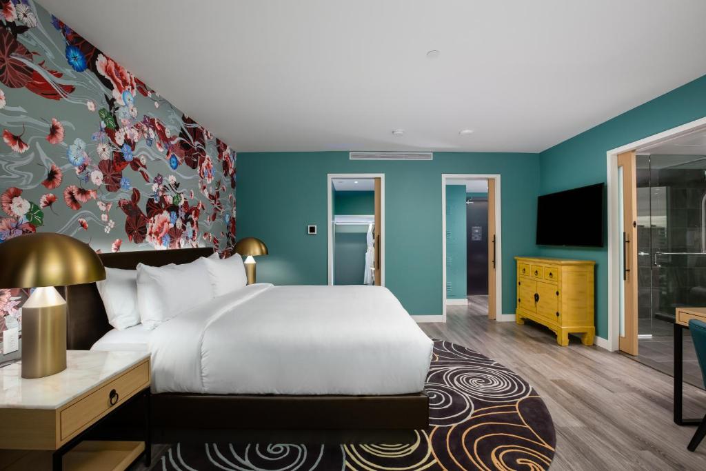 Postel nebo postele na pokoji v ubytování Versante Hotel