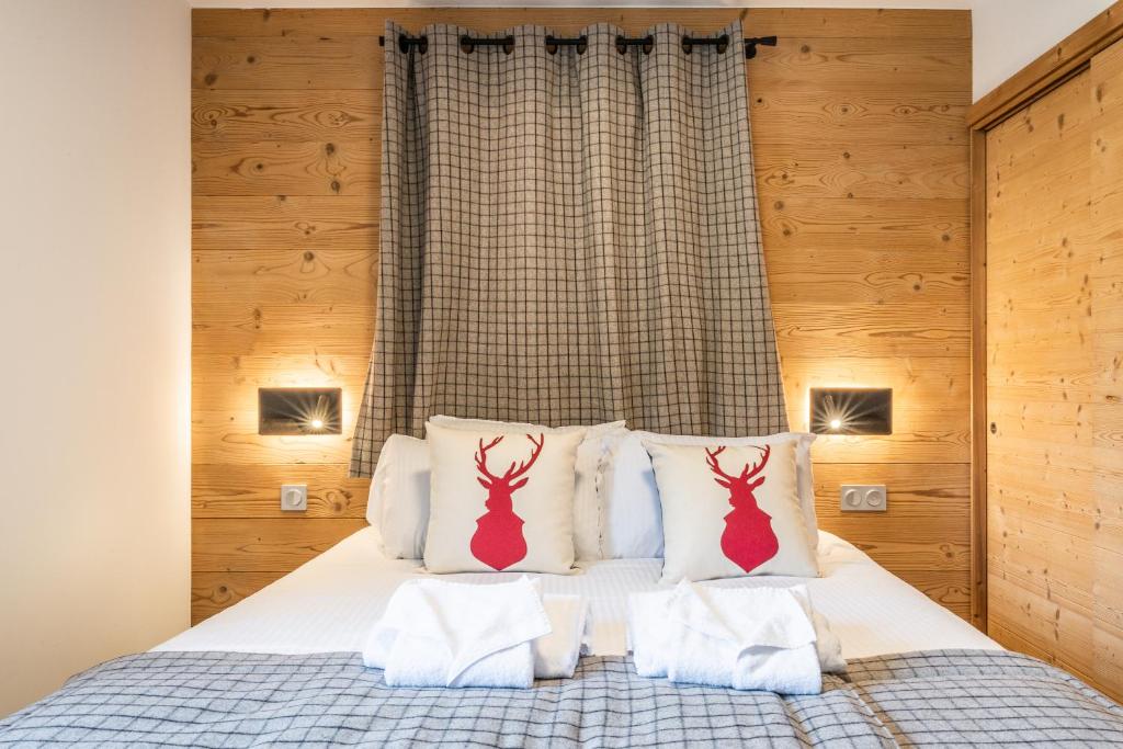 Un ou plusieurs lits dans un hébergement de l'établissement Apartment Lizay Morzine - by EMERALD STAY