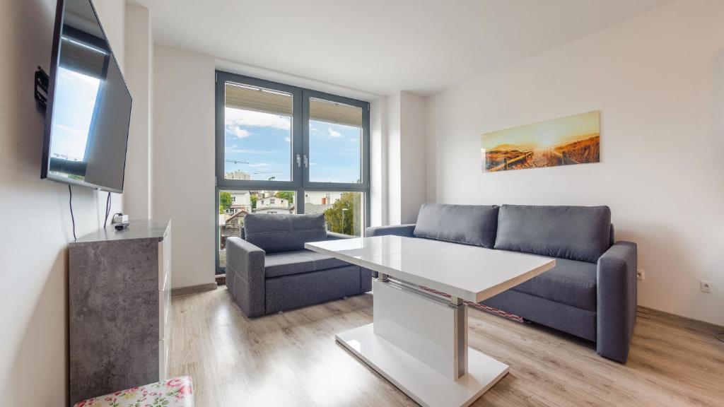 Posezení v ubytování Apartamenty Sun & Snow Międzyzdrojski Rynek