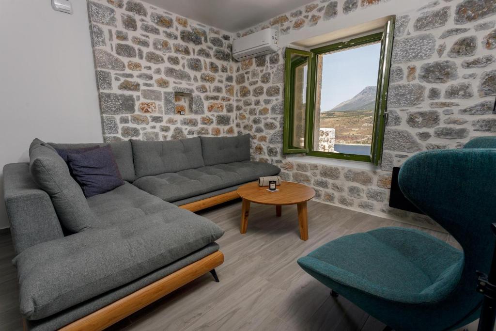 Posezení v ubytování POSEIDON-APEA Villas