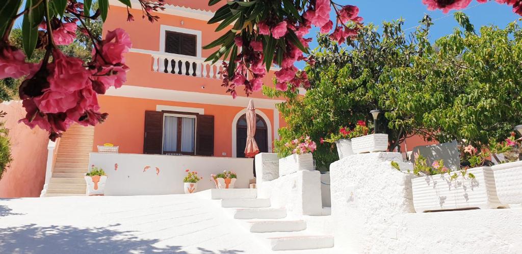 Zahrada ubytování La casa Rosa