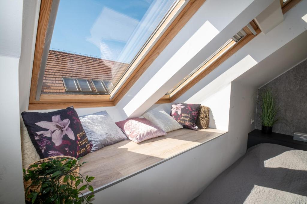 Posezení v ubytování Palms Apartments Budapest