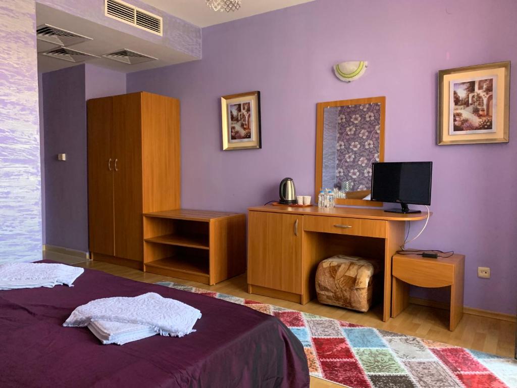 Postel nebo postele na pokoji v ubytování Guest rooms Sveti Nikola