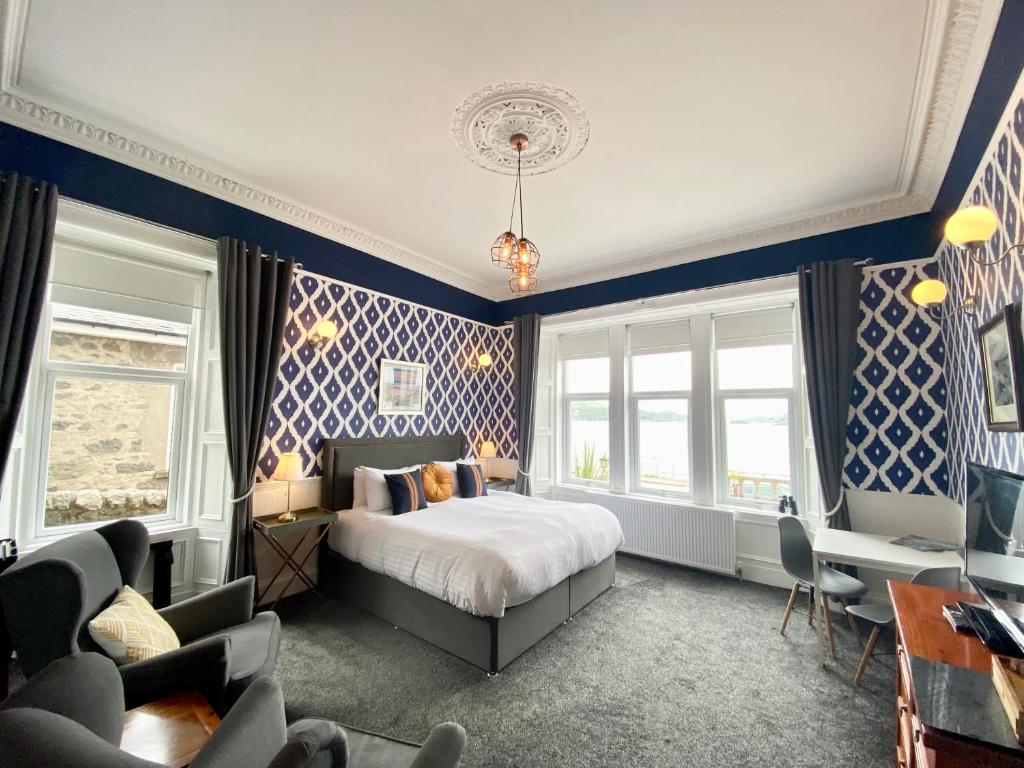 Ein Bett oder Betten in einem Zimmer der Unterkunft Barriemore Oban