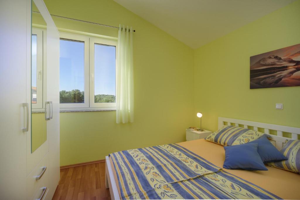 Posteľ alebo postele v izbe v ubytovaní Apartmani Emil