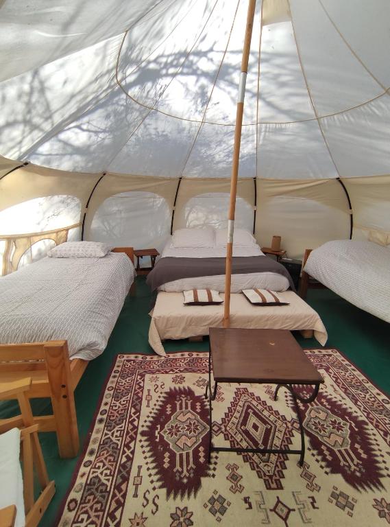 Postel nebo postele na pokoji v ubytování Glamping Remanso del Espíritu