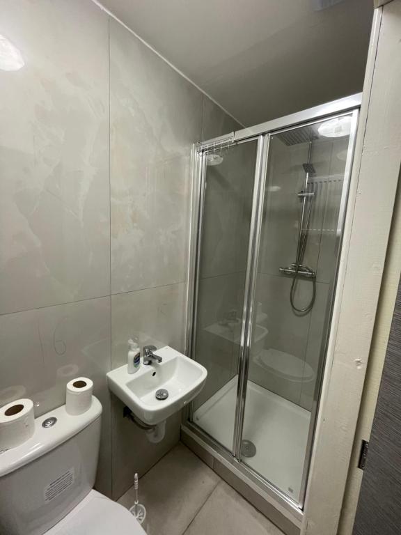 Koupelna v ubytování Tinapa Suites