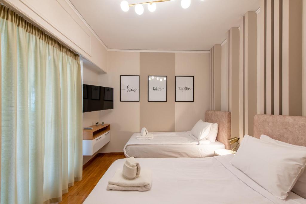Postel nebo postele na pokoji v ubytování MEDLUXE LUXURY APARTMENT !