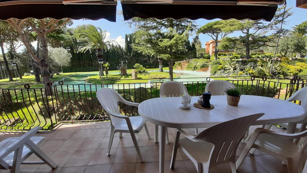 Balkón nebo terasa v ubytování Apartment I-90 - Calella de Palafrugell